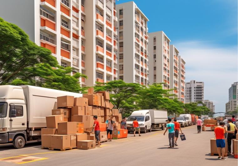 HDB flat move in Singapore